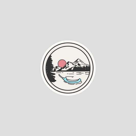 Camp Cooter Canoe Sticker